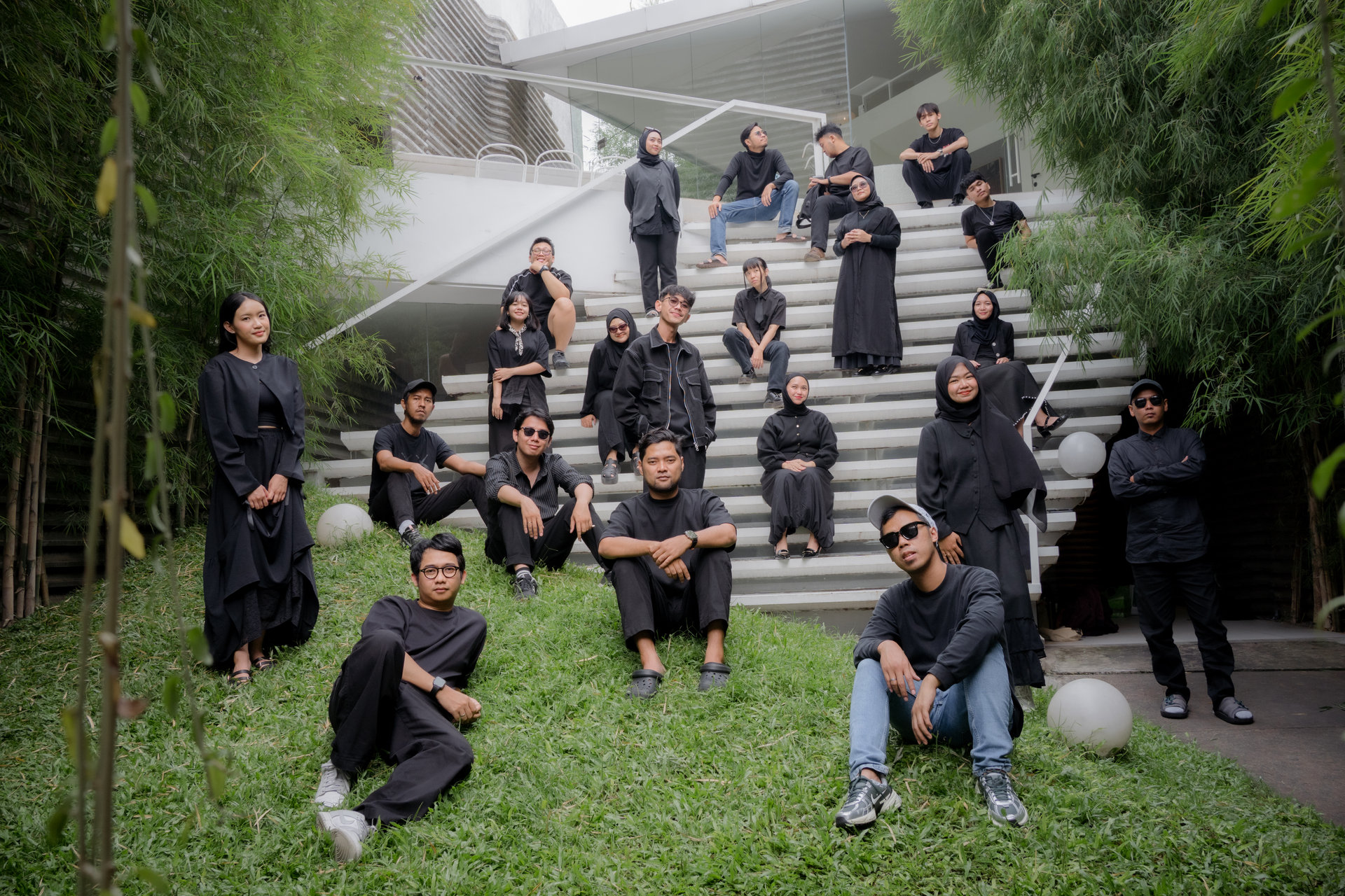 The Kunkun Visual team at the Bandung studio