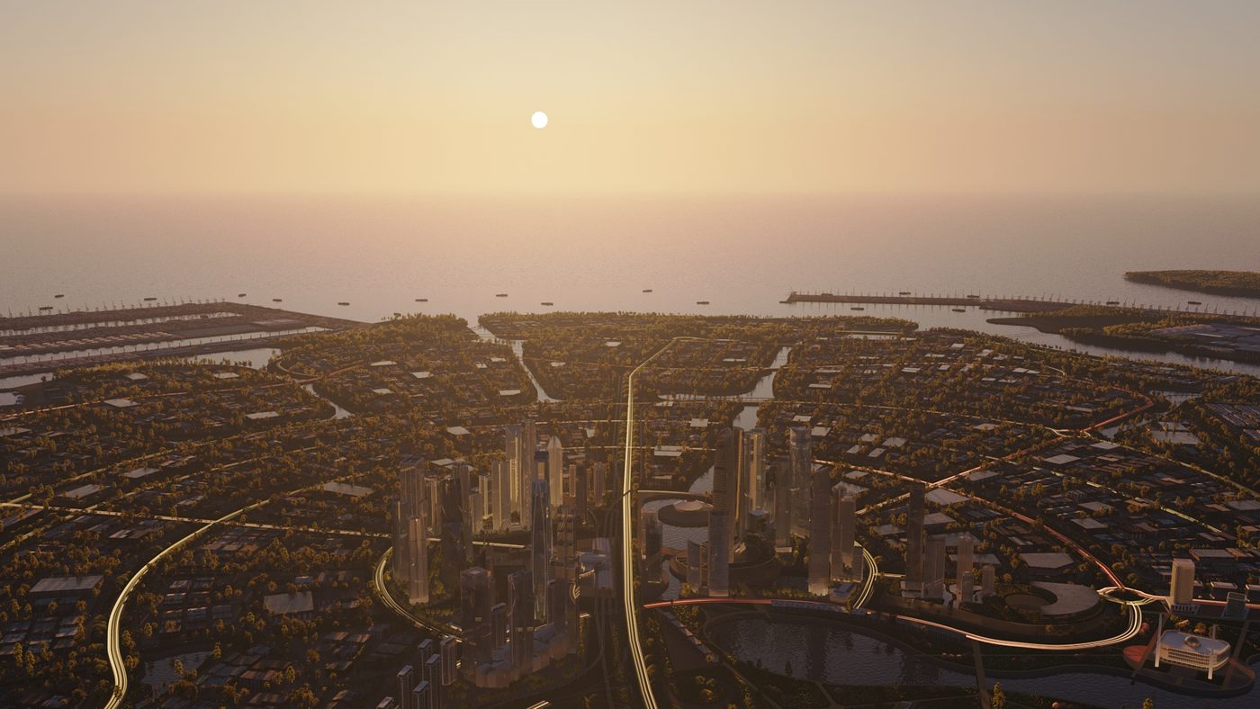 Symbio City masterplan, Pulau Carey, Malaysia
